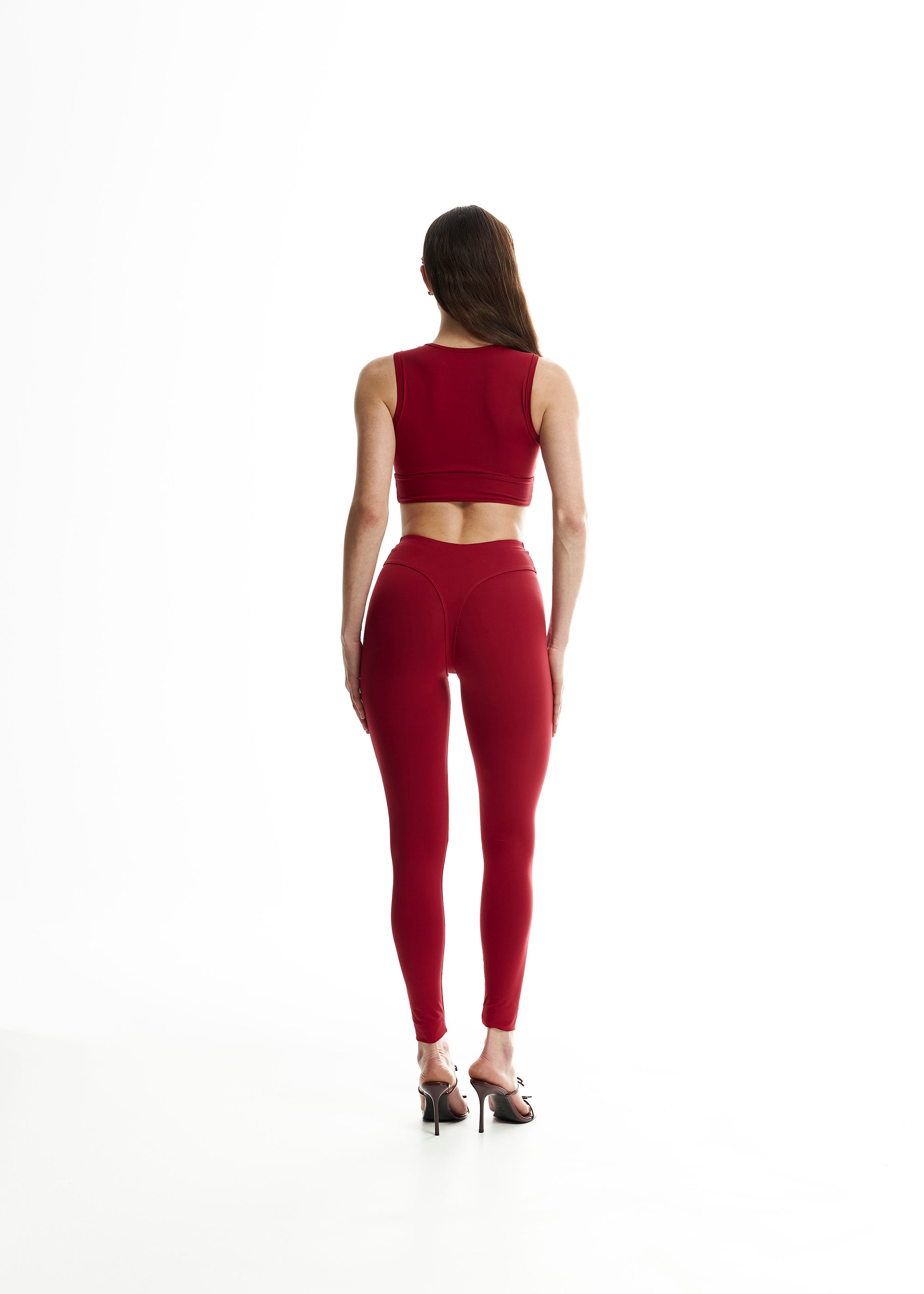 Motion V-shaped Leggings Rubino