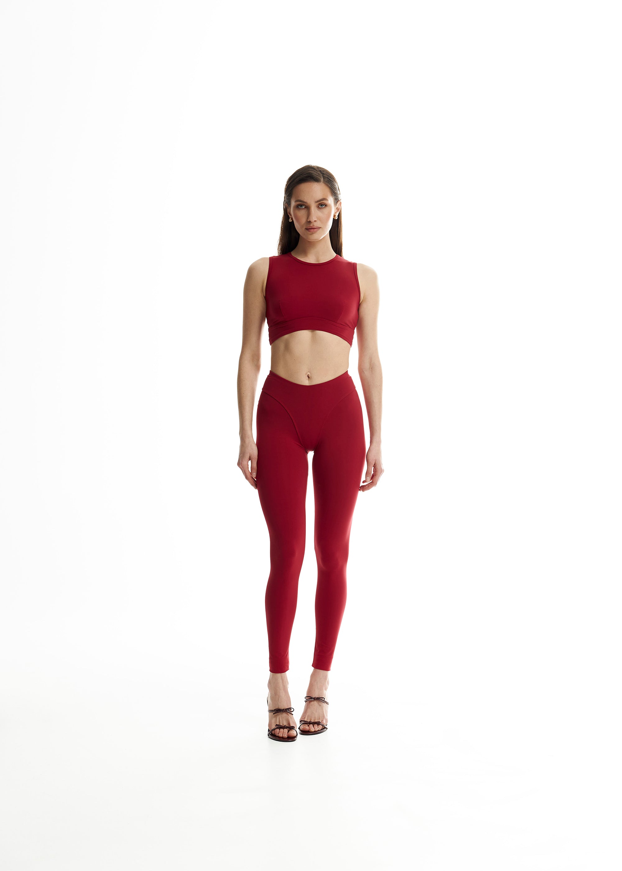 Motion V-shaped Leggings Rubino