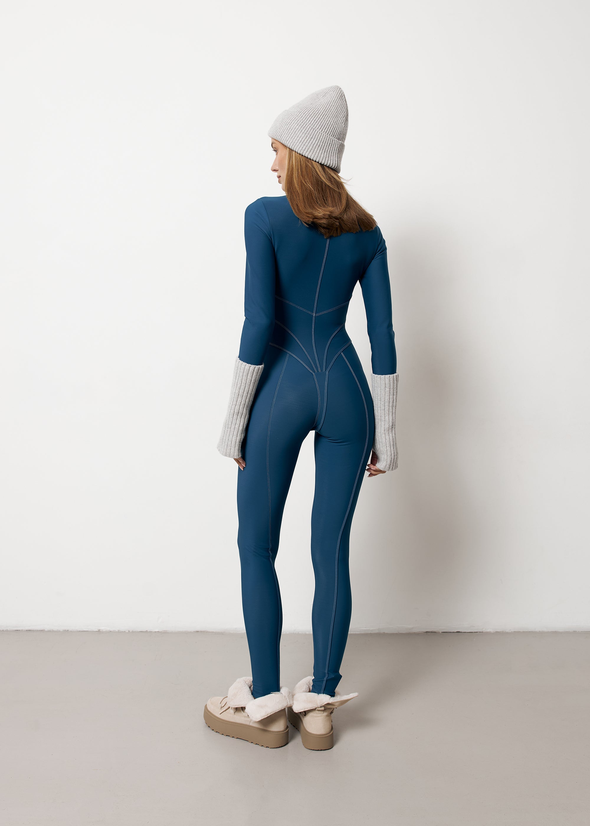 Fleece Jumpsuit Alpine Aquamarine